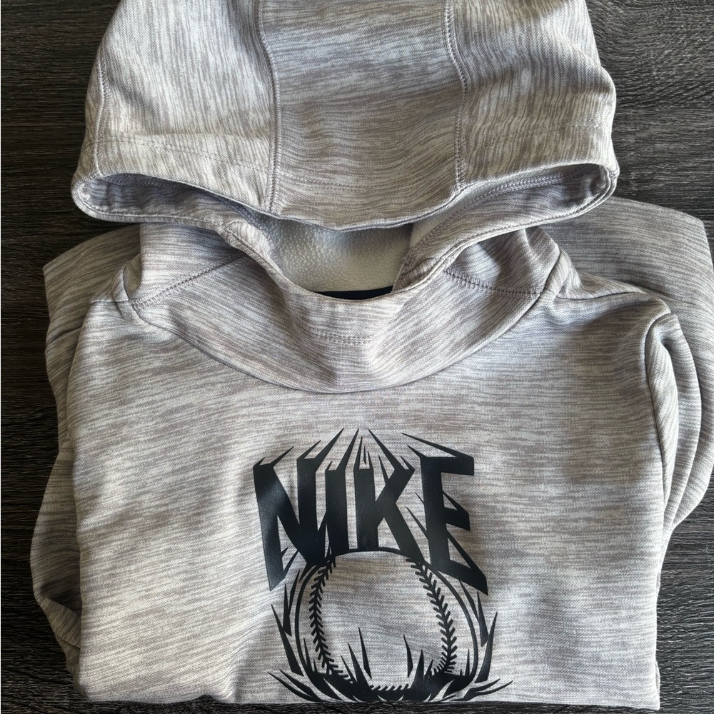 Nike Gray Hoodie with Black Logo